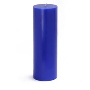 ZEST CANDLE CPZ-099-12 3 x 9 in. Blue Pillar Candles, 12PK CPZ-099_12